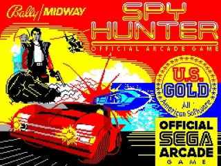 Spy Hunter title screen for ZX Spectrum